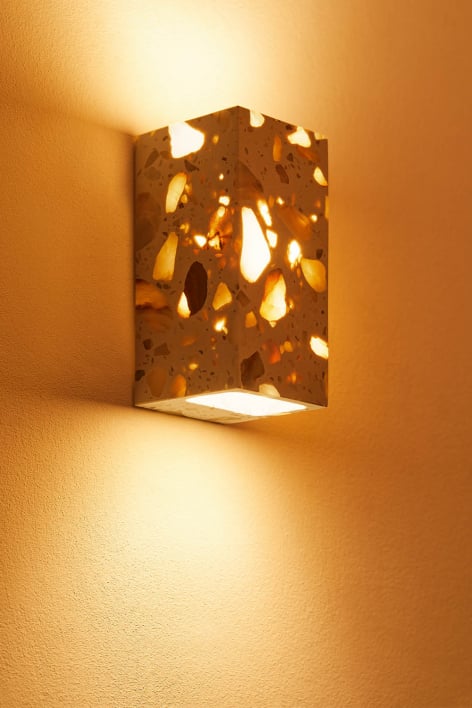 Aplique de parede LED para exterior em pedra natural Manziana