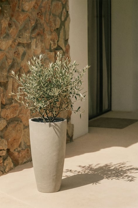 Vaso de flores exterior em cimento Paige
