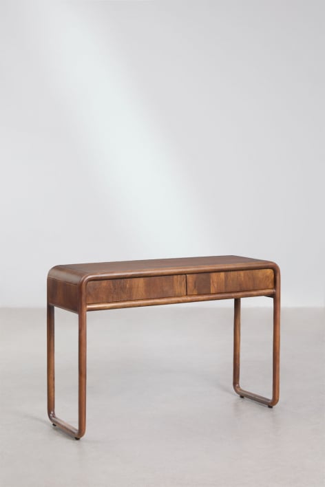 Consola de entrada 110x40 cm em madeira de manga Maupaul