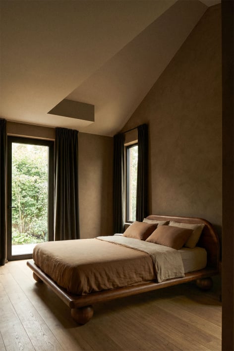 Cama em madeira de manga Bicheno