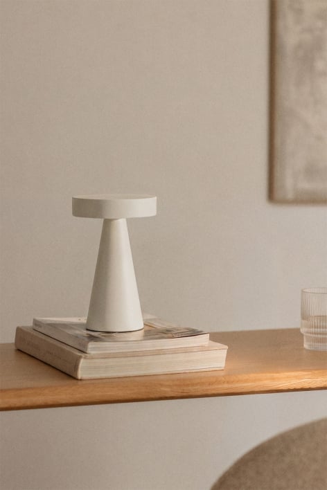 Candeeiro de mesa LED sem fios em ferro Catinca