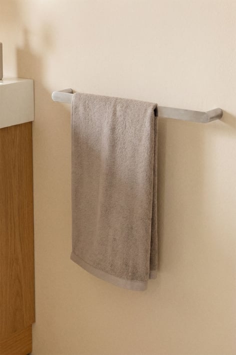 Toalheiro de barra para casa de banho em aço inoxidável cinzento cromado 60 cm Alameda