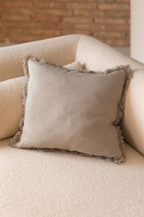 Almofada quadrada 45x45 cm em linho Glenfern