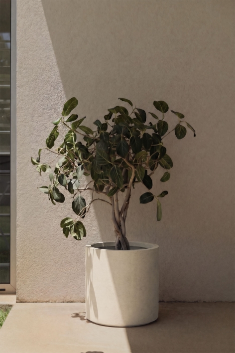 Vaso de flores exterior em cimento Aurevi - Ø55 cm