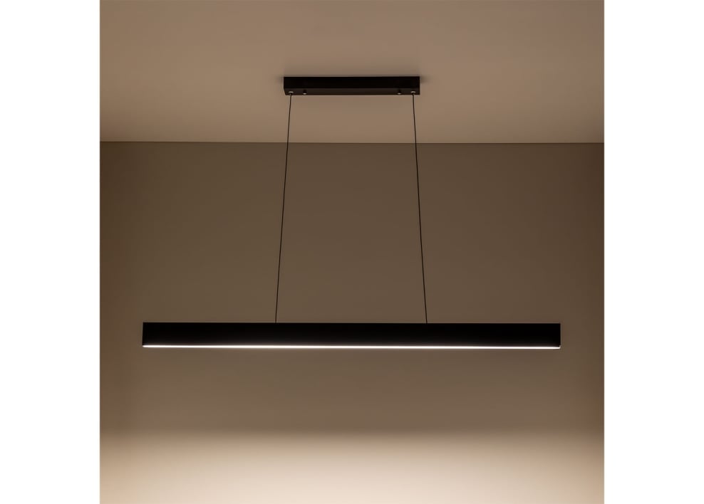 Lâmpada de teto pendente linear LED 120 cm em alumínio Astley