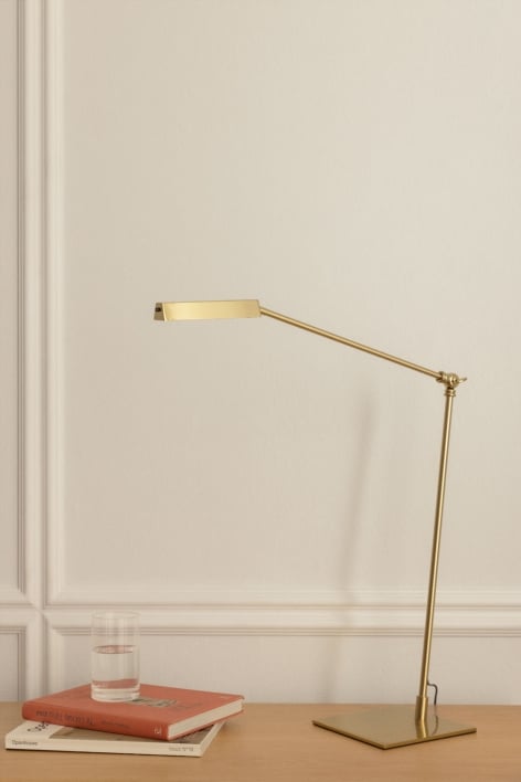 Candeeiro de mesa LED em metal Valtyn - Dourado