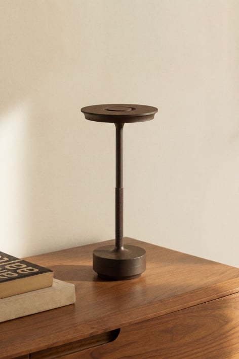 Lâmpada de mesa LED sem fios em alumínio Rivkin