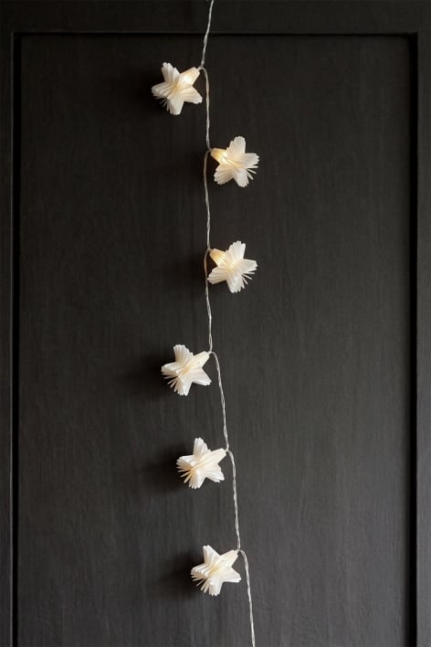 Guirlanda decorativa com luzes LED em papel Silea