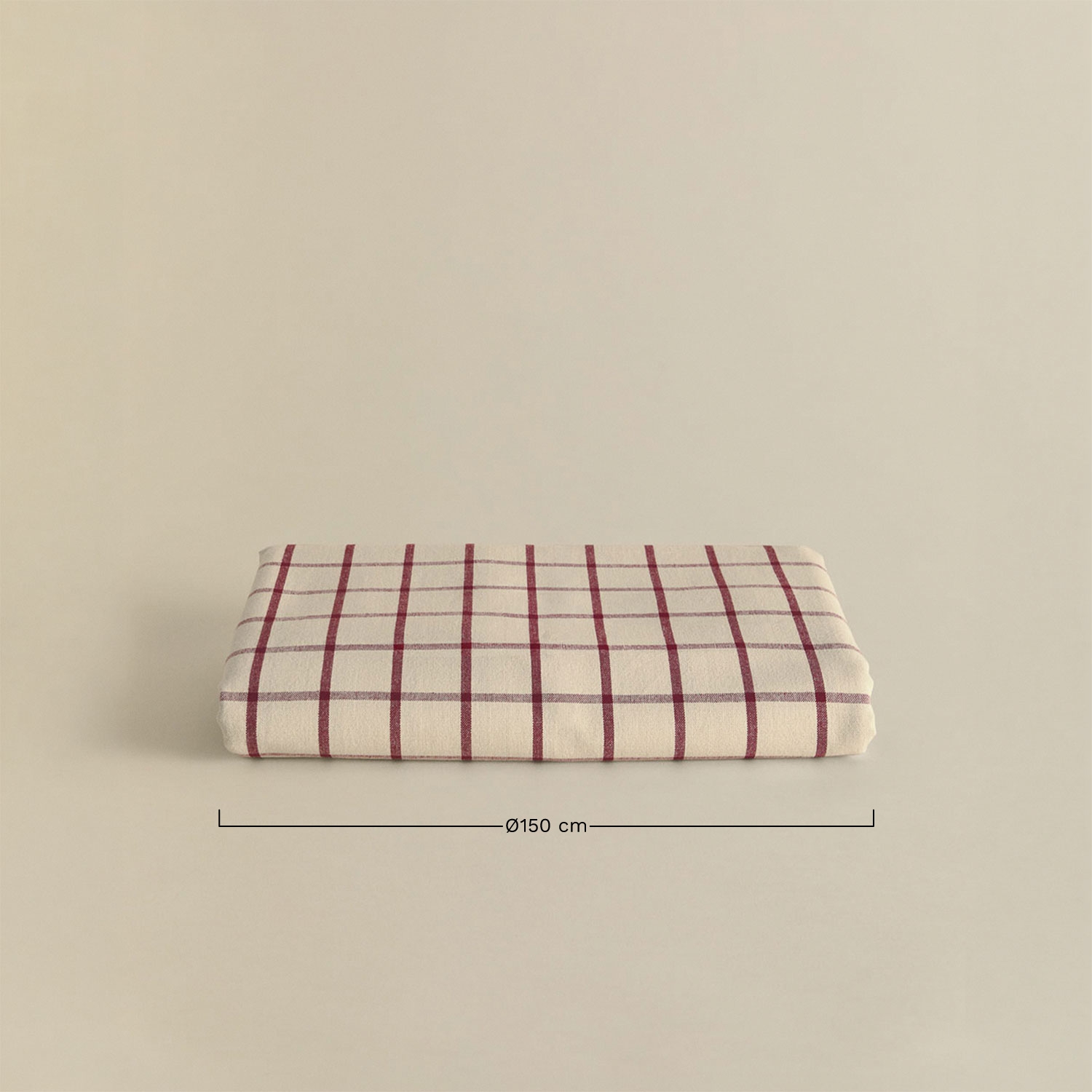 Toalha de mesa de Ø150 cm em algodão Oriska, Dimens&otilde;es