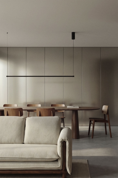 Lâmpada de teto suspensa linear LED 120 cm em metal Bergene