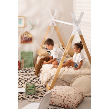 Cama de madeira para colchão Typi Kids 90 cm - SKLUM