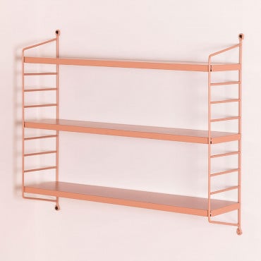 Estante Modular De Parede Emine Rosa Claro - Sklum