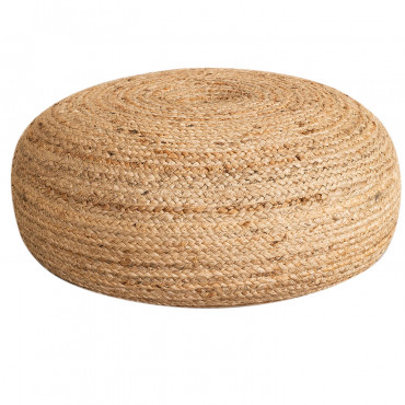 Puff Redondo De Yute Pilew Ø60 Cm - Sklum