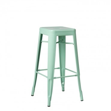 Banco Alto De Aço Lix Verde Hortelã & ↑75 Cm - Sklum