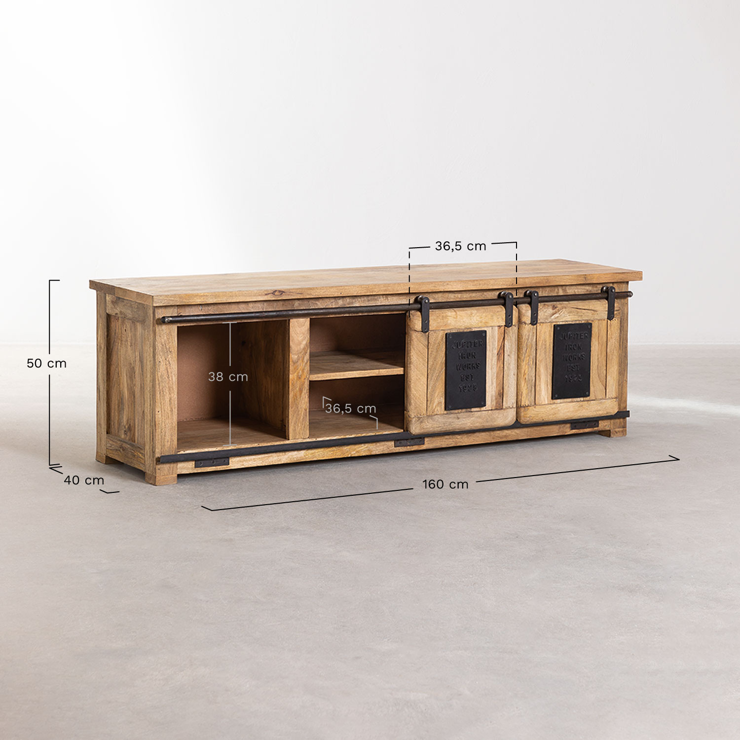 Gabinete de TV Uain Mango Wood - SKLUM