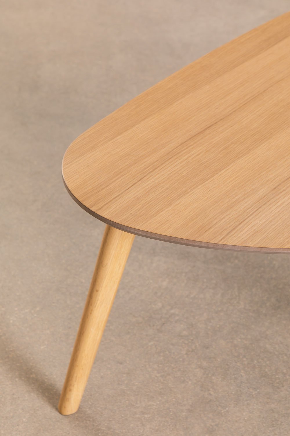 Mesa de apoio em MDF e madeira de carvalho Yavik, imagem de galeria 3