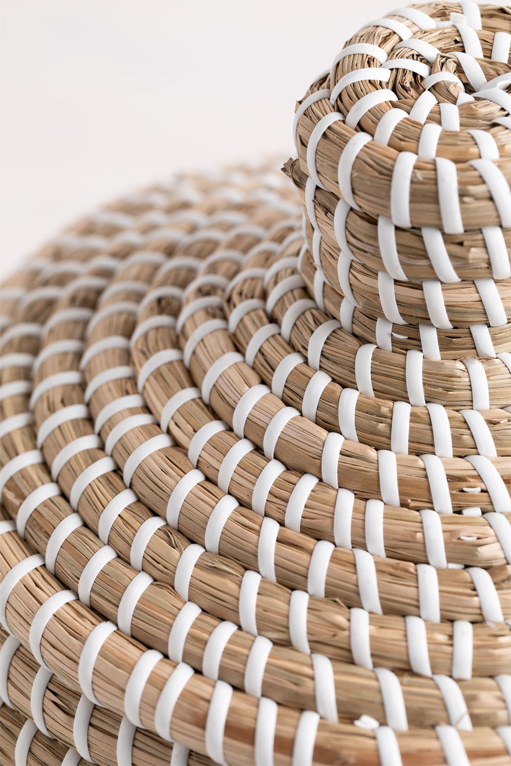 Cesto com tampa em seagrass Bazel, imagem de galeria 5