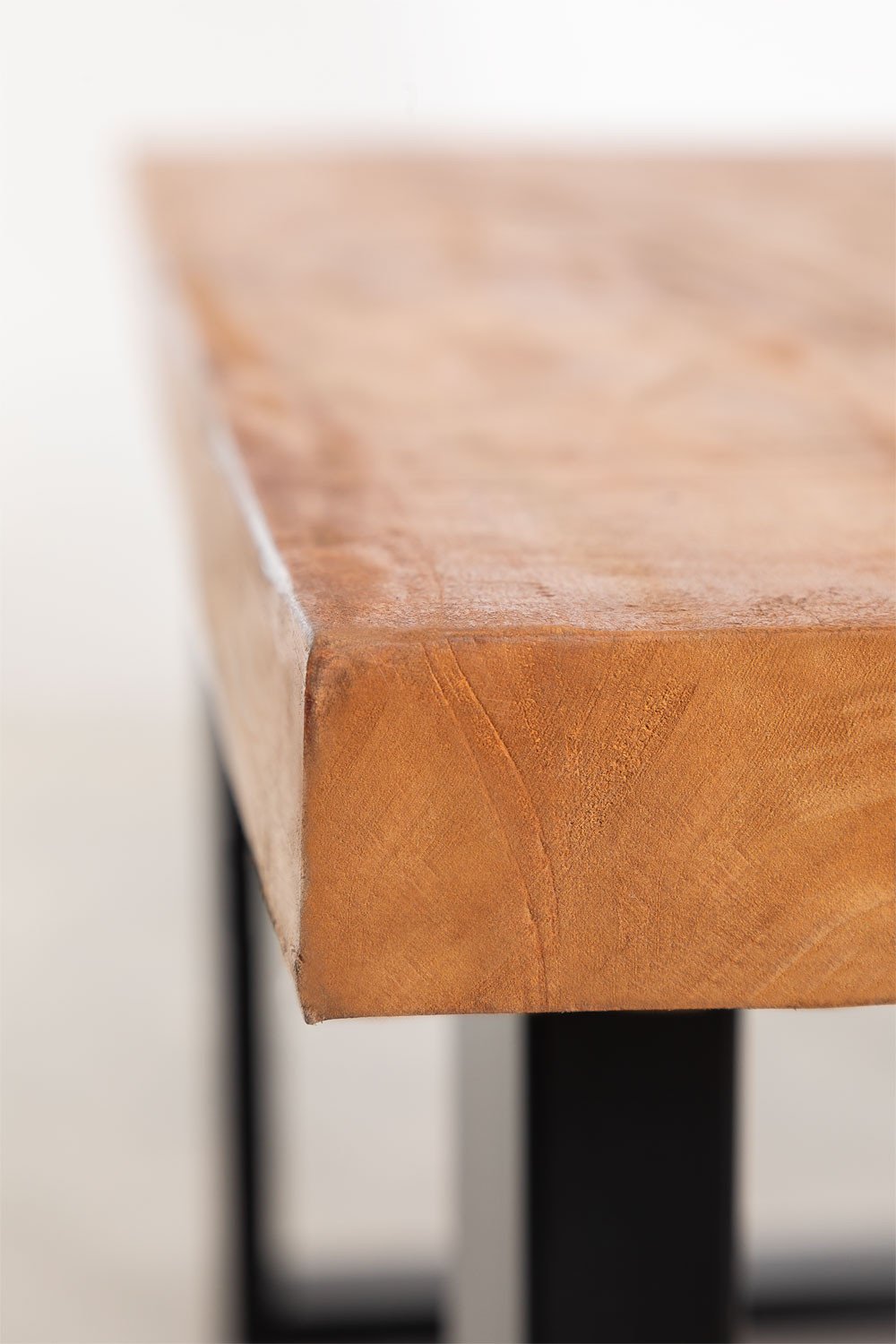 Rectangular dining table 200x100 cm in acacia wood and steel Milet, imagem de galeria 6