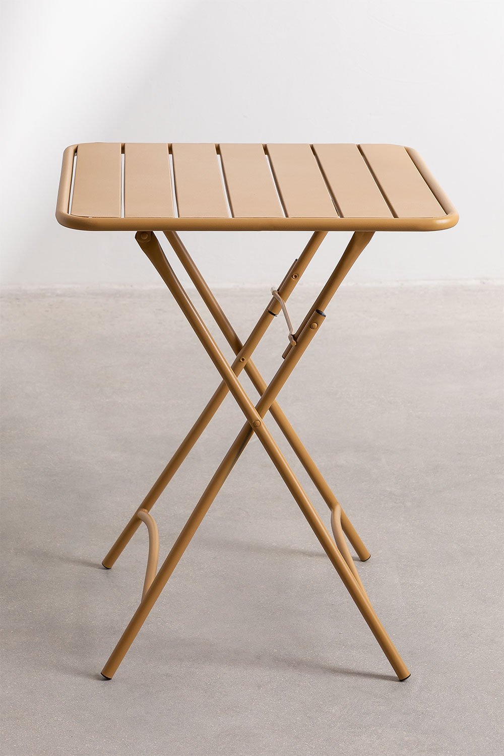 Mesa de cozinha quadrada 60x60 cm dobrável em aço Janti, imagem de galeria 3