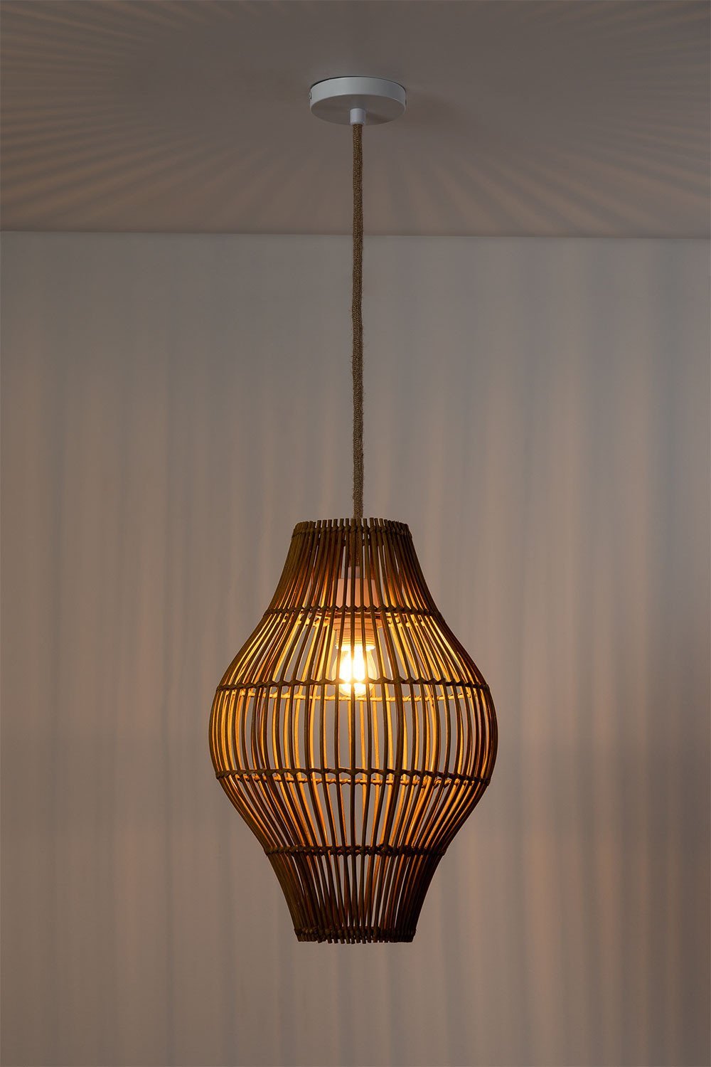 Candeeiro de tecto em rattan Maope, imagem de galeria 3