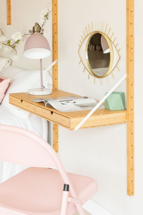 Estante de Parede Modular de Bambu Kolex - Branco