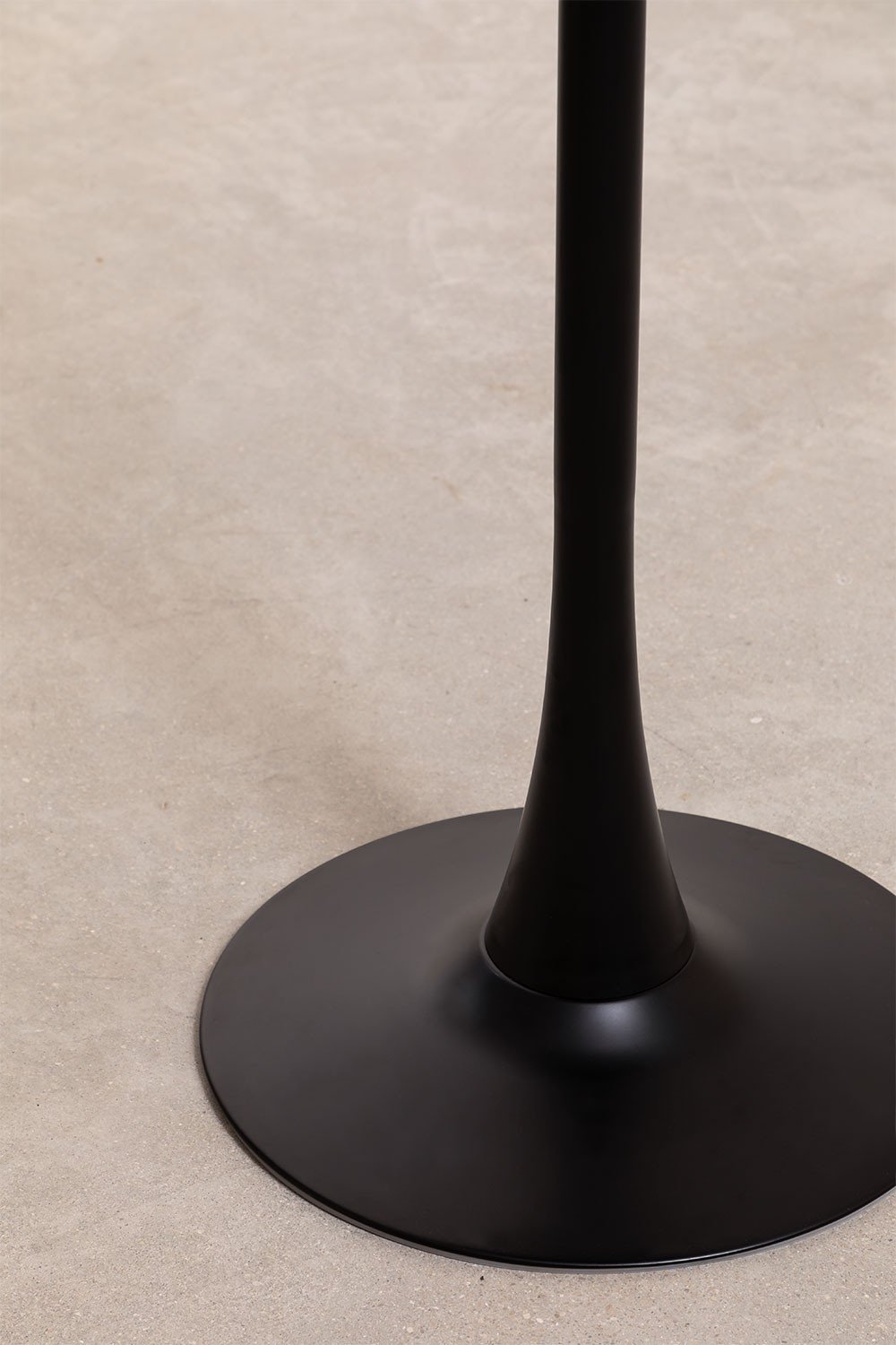 Mesa alta redonda em MDF e metal (Ø60 cm) Estilo Ivet, imagem de galeria 4