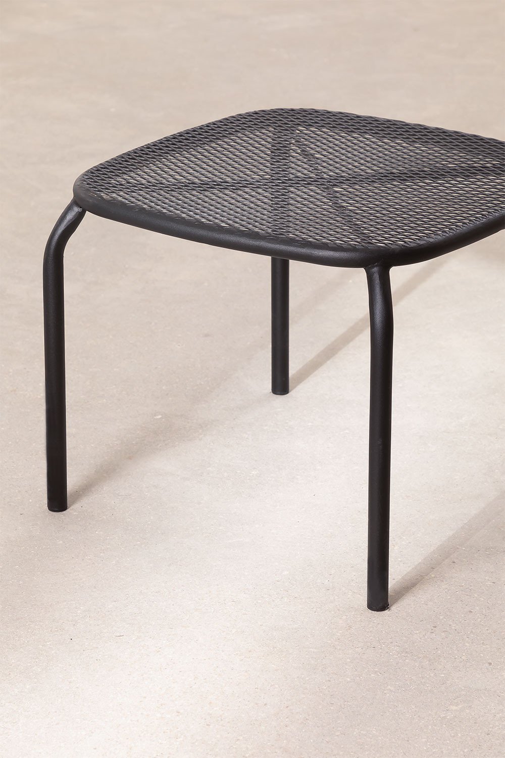 Mesa auxiliar para jardim quadrada 40x40 cm em aço Dylha, imagem de galeria 4