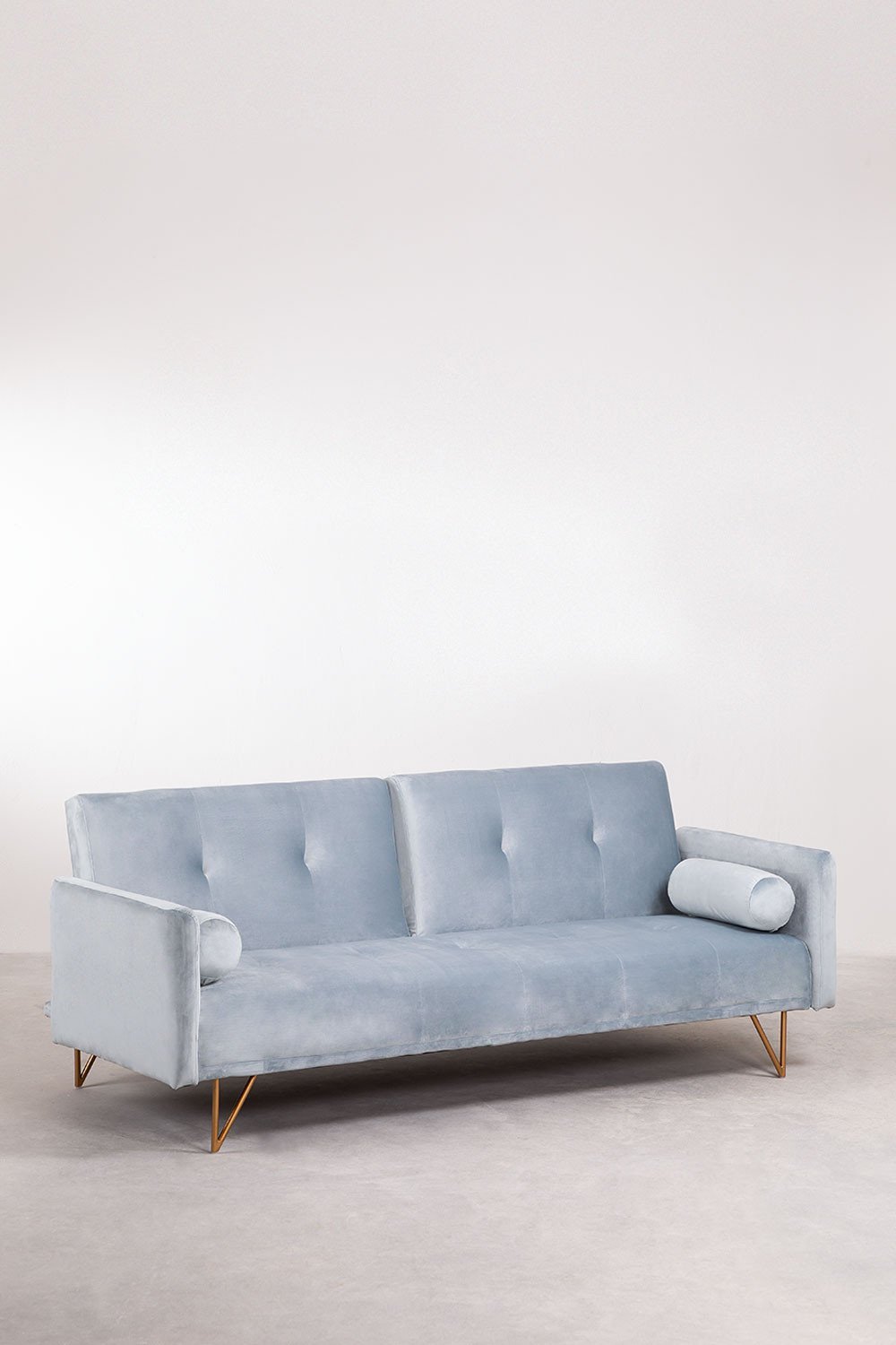 Sofá reclinável de 3 lugares em veludo Jehrd, imagem de galeria 1