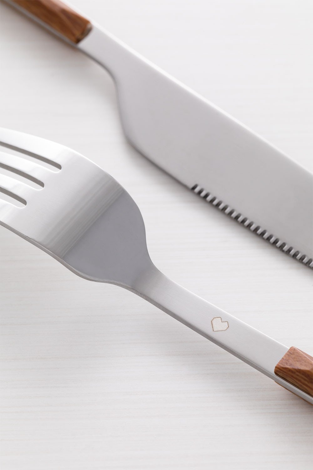 Conjunto de Talheres Efeito Madeira Priya 16 peças, imagem de galeria 4