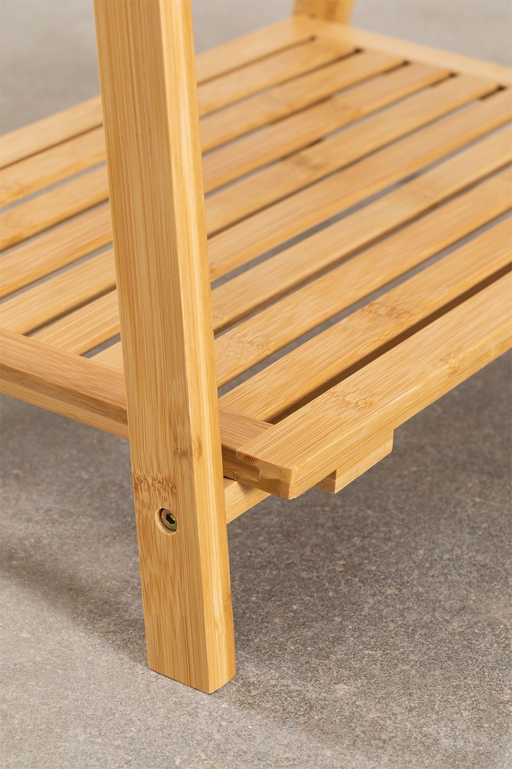 Toalheiro independente com prateleiras em bambu do Laos, imagem de galeria 8