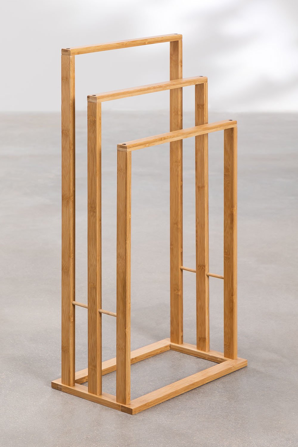 Toalheiro de pé em bambu heyki, imagem de galeria 3