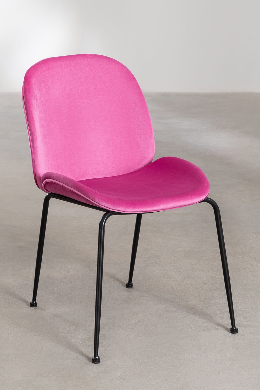Cadeira de jantar de veludo Pary, imagem de galeria 2