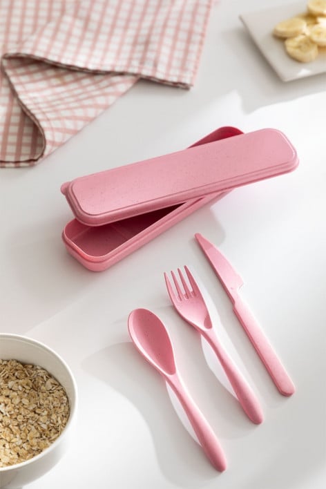 Conjunto de Talheres Portáteis 3 Peças Gedek