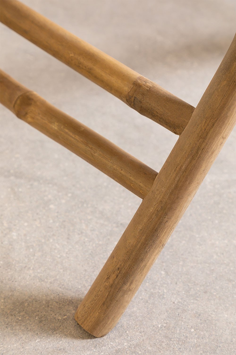 Mesa de jardim redonda Ø90 cm dobrável em bambu Lipe, imagem de galeria 6