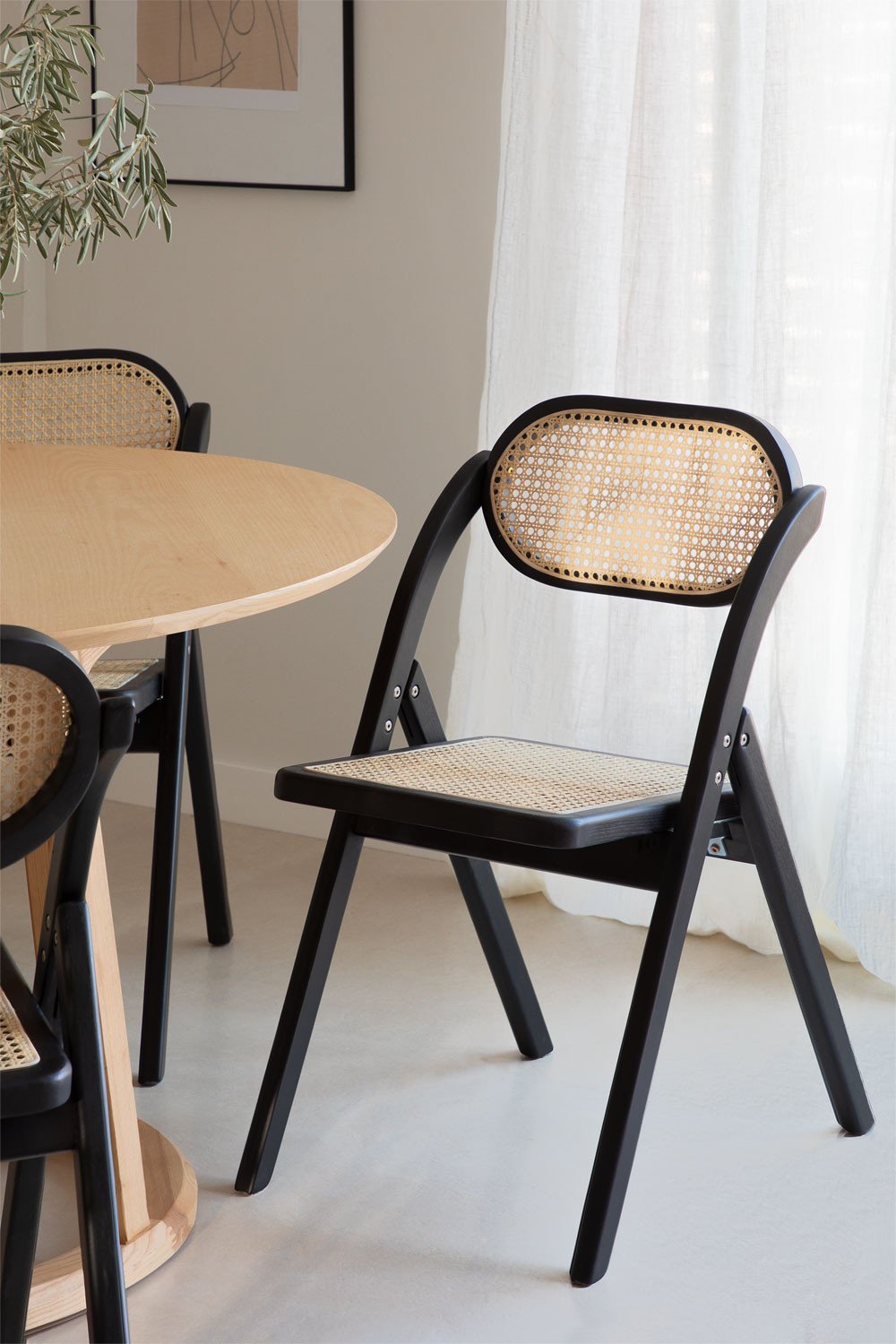 Cadeira de Jantar Dobrável de Madeira Sia Style, imagem de galeria 1