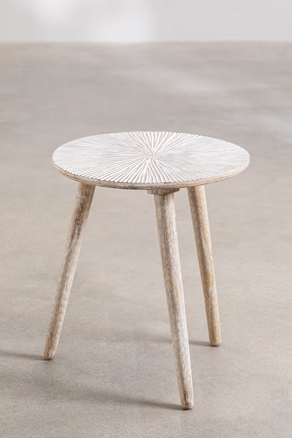 Mesa Auxiliar Redonda em Madeira de Manga Nabordi    , imagem de galeria 3