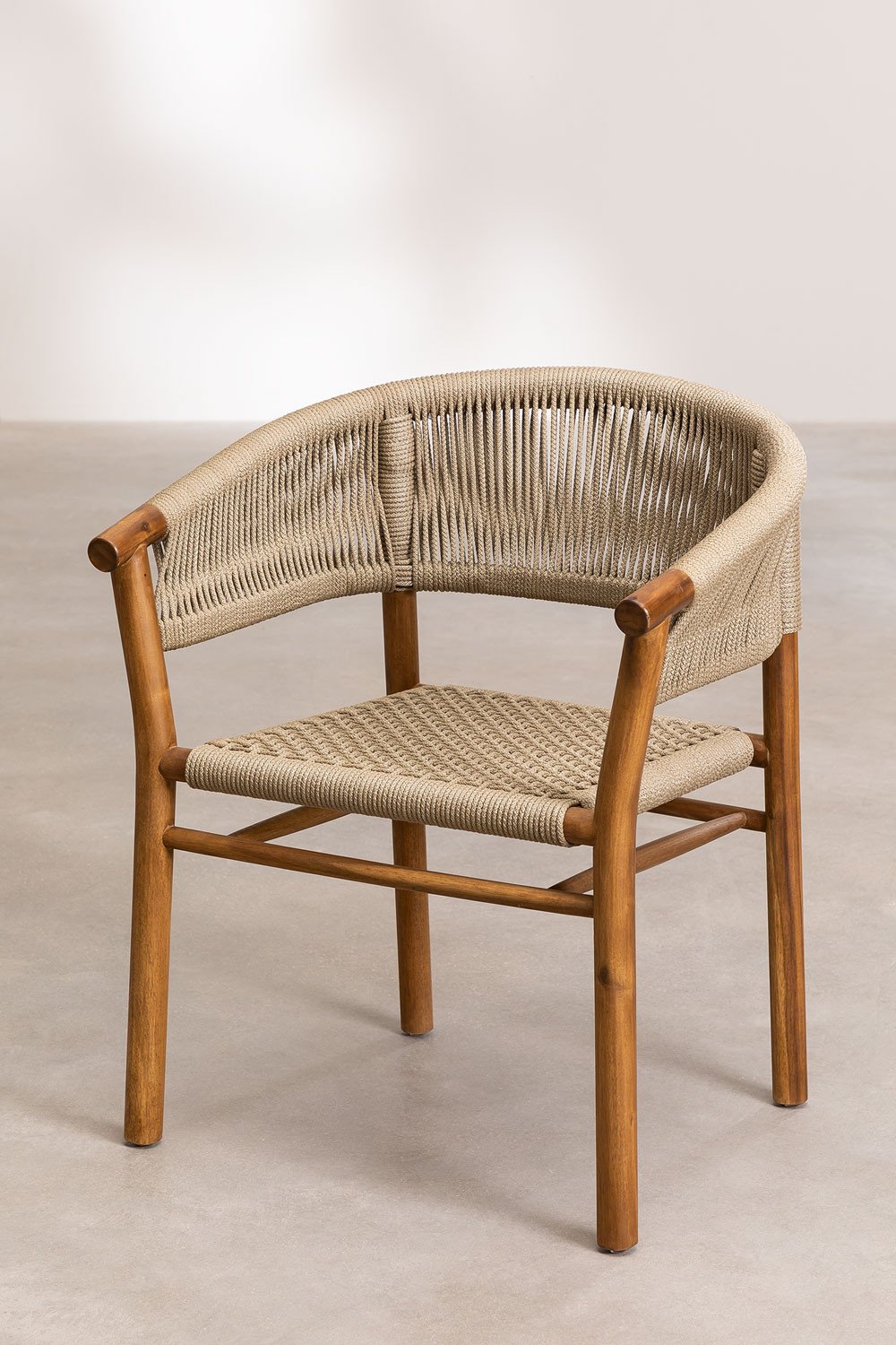 Pack de 2 cadeiras de jantar com braços em madeira Tenay Supreme, imagem de galeria 1