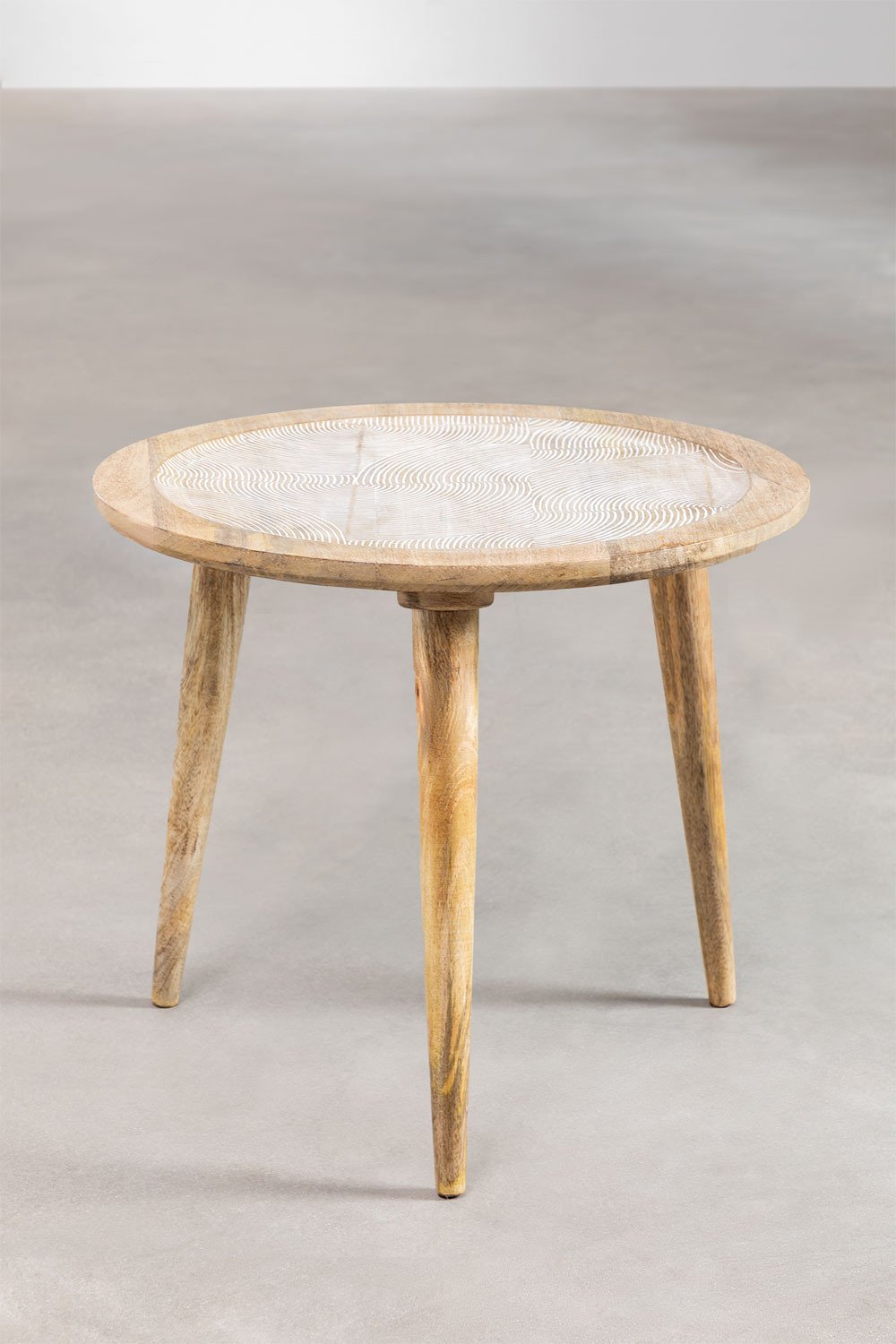 Mesa lateral de madeira de manga Diborna, imagem de galeria 3