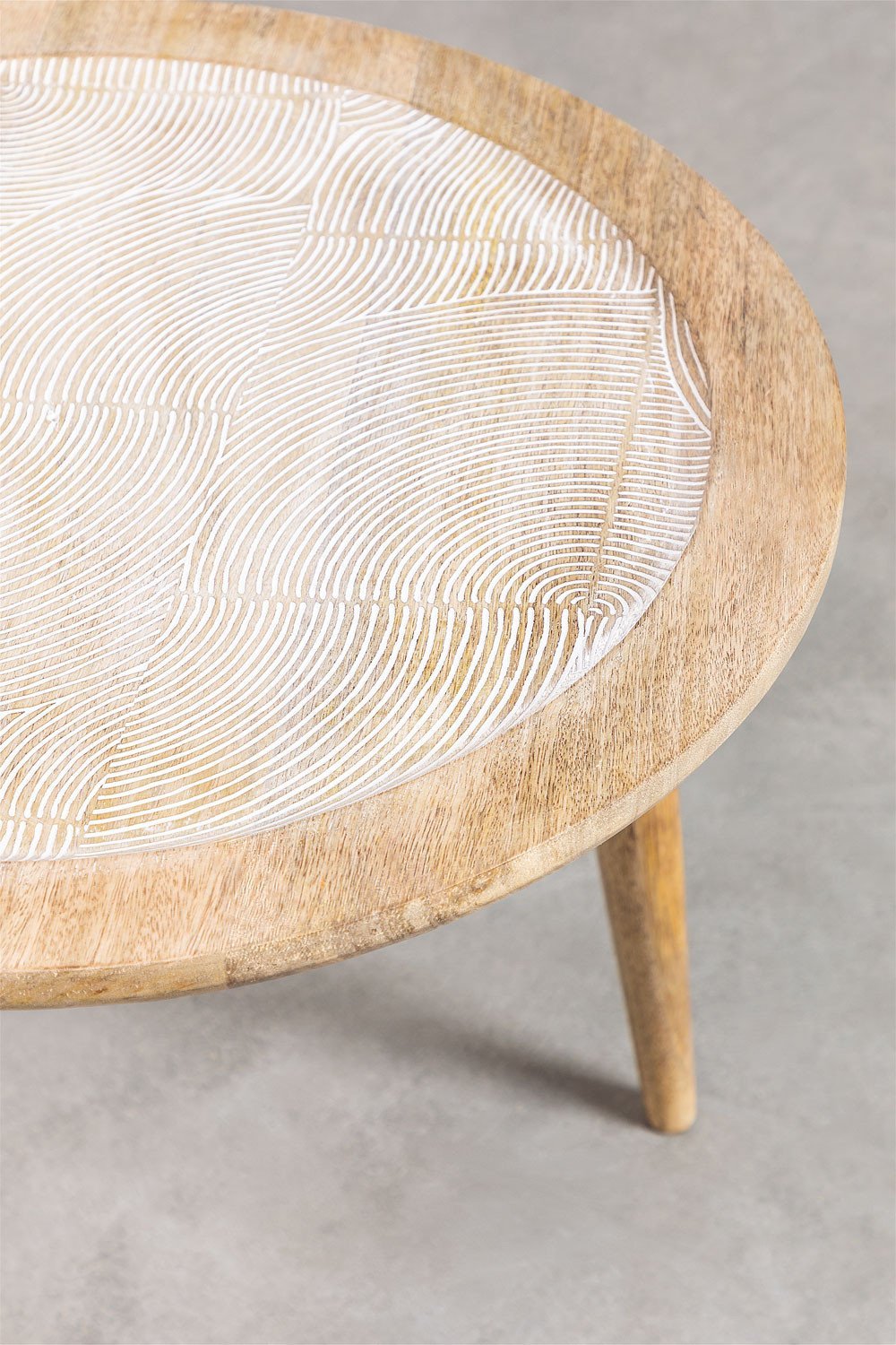 Mesa lateral de madeira de manga Diborna, imagem de galeria 4