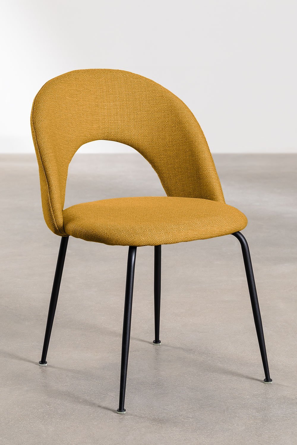 Cadeira de Jantar Estofada em Tecido Glorys Style, imagem de galeria 1