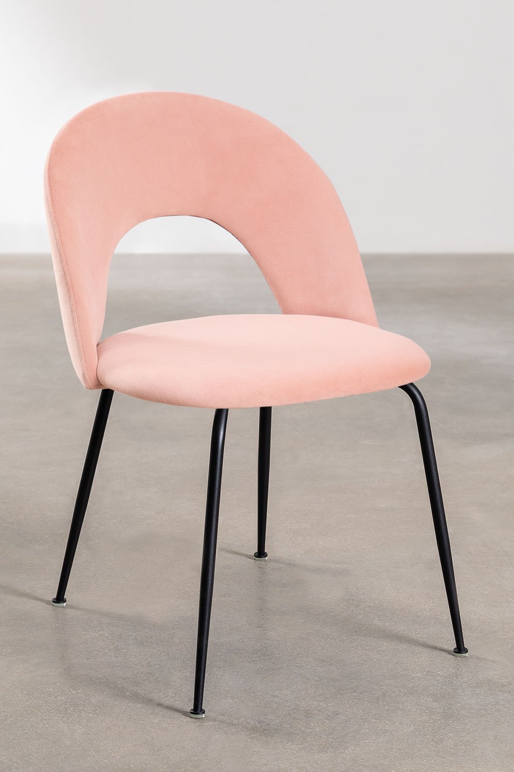 Cadeira de Jantar de Veludo Glorys Style, imagem de galeria 1