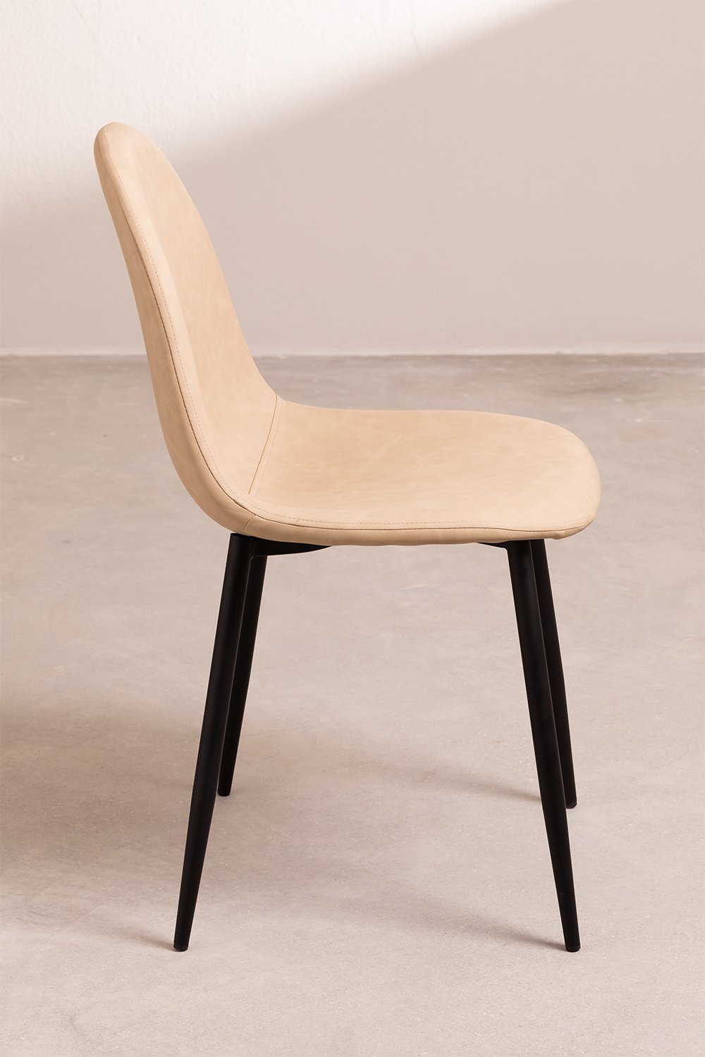 Pacote de 4 cadeiras de jantar em couro sintético Glamm  , imagem de galeria 2