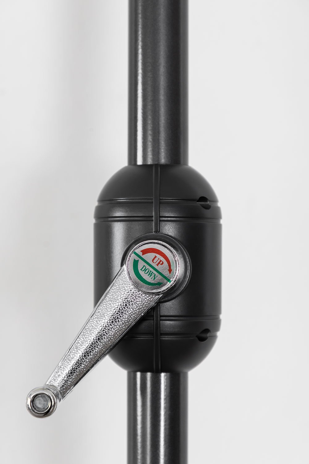 Guarda-sol Ø270 cm com luz em tecido e aço Uzombras, imagem de galeria 9