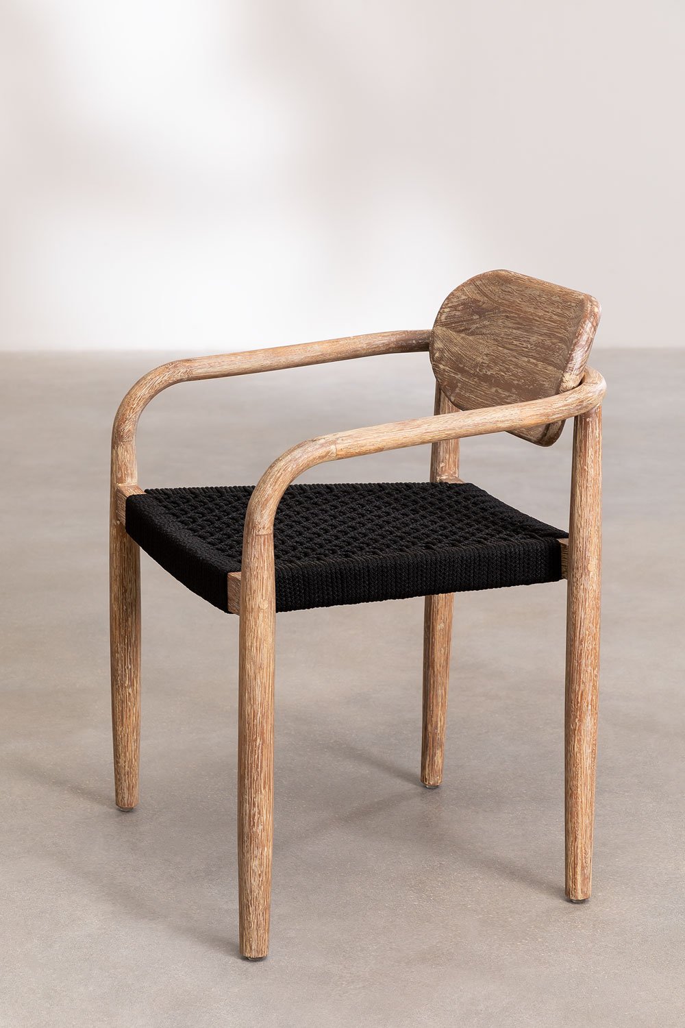 Conjunto de Mesa Redonda (Ø120 cm) e 6 Cadeiras de Jantar com Braços em Madeira Naele, imagem de galeria 7