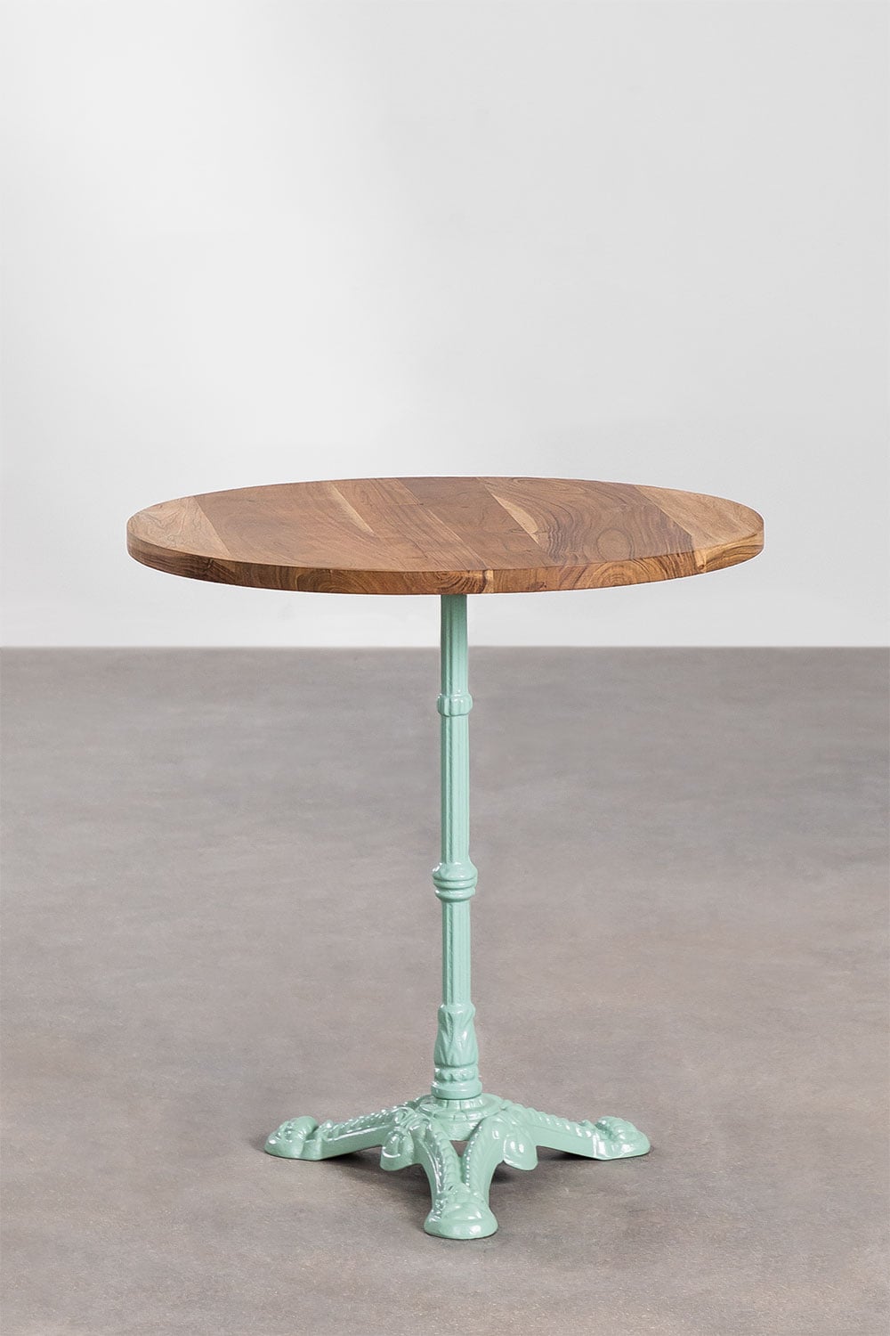 Mesa de bar redonda em madeira de acácia Vienna, imagem de galeria 2