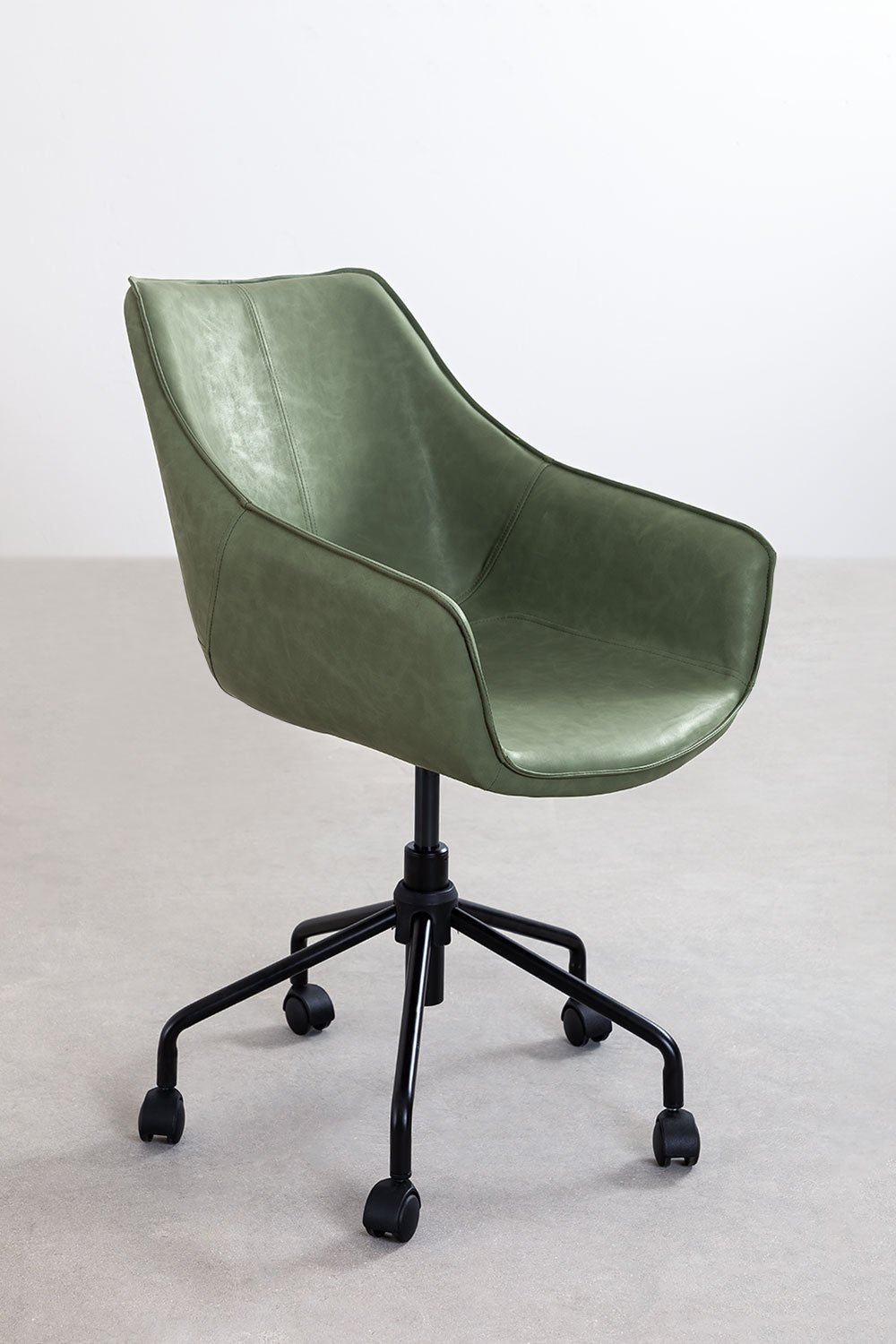 Cadeira de escritório em couro sintético Lucy, imagem de galeria 1