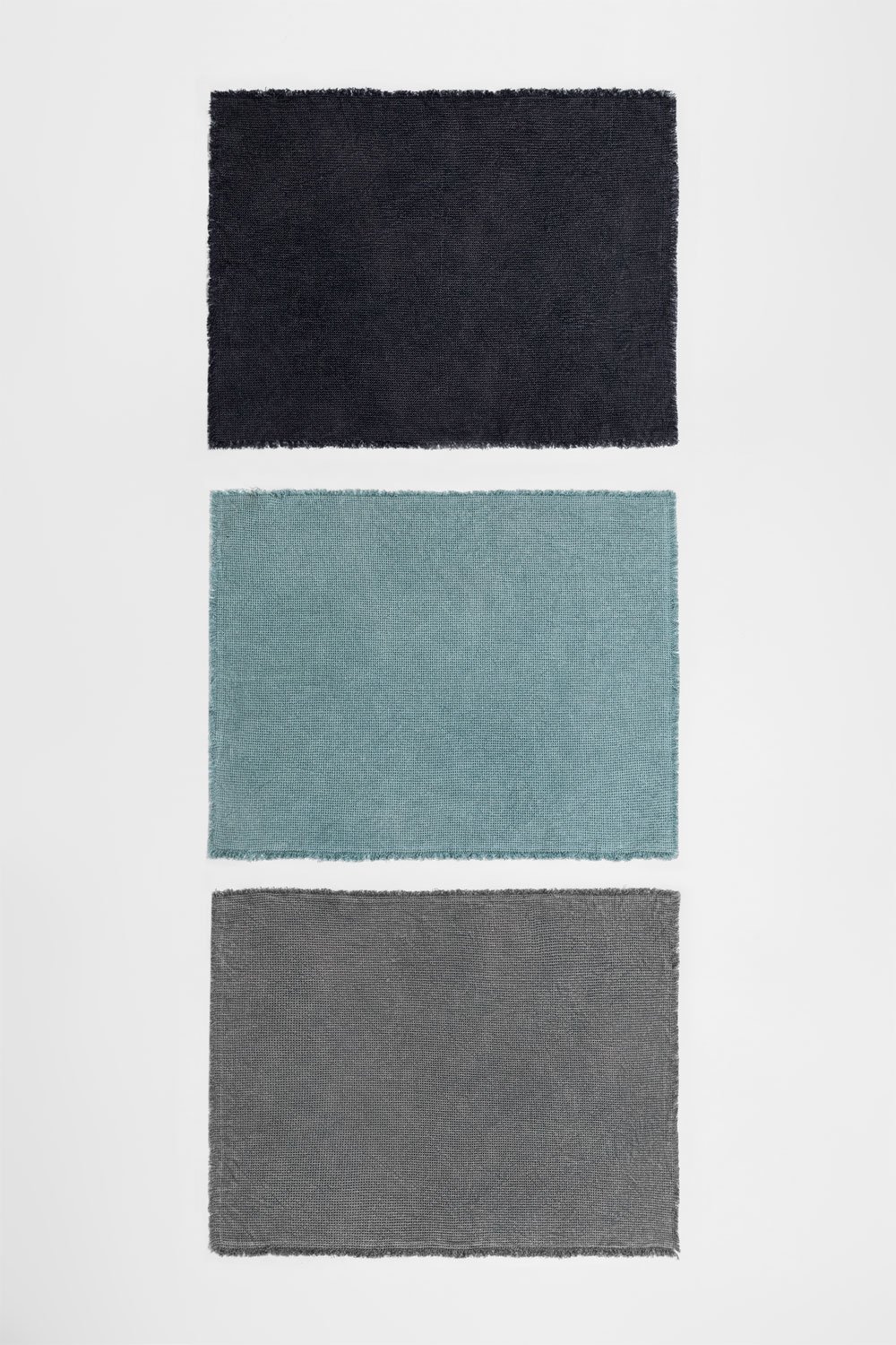 Conjunto de 3 panos de cozinha em algodão Sategui, imagem de galeria 3