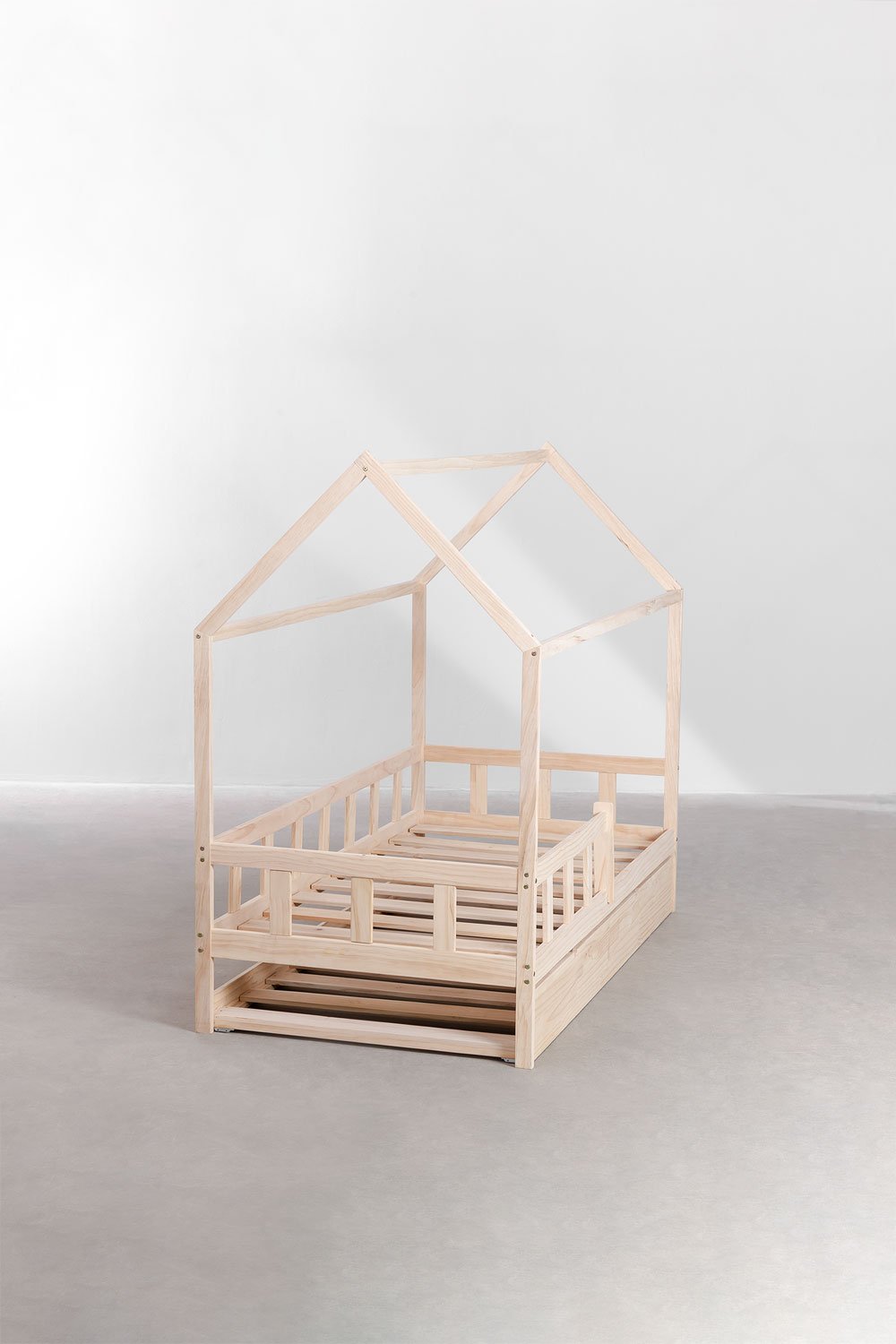 Cama de madeira para colchão Kelly Kids de 90 cm  , imagem de galeria 4