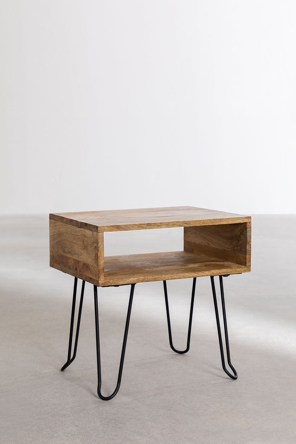 Mesa de cabeceira em madeira reciclada Tital Style, imagem de galeria 1