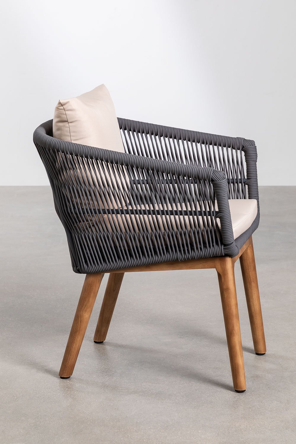 Conjunto de Mesa Redonda de Madeira (Ø120 cm) Naele e 6 Cadeiras de Jantar Barker, imagem de galeria 6